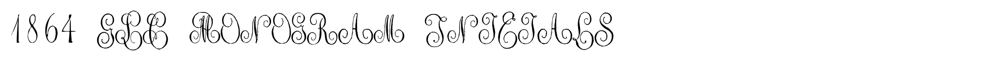1864 GLC Monogram Initials image